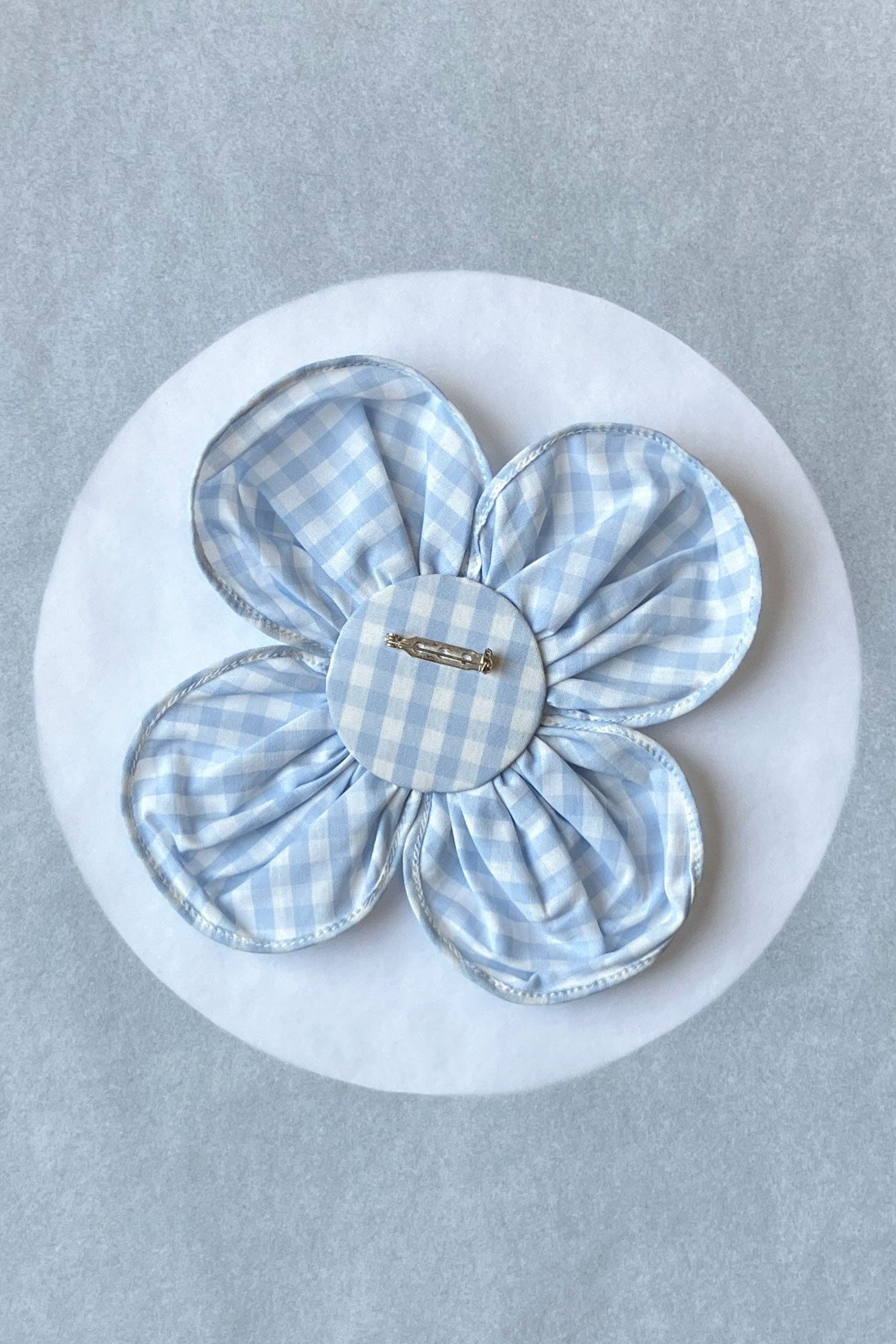 Bloom Brooch, gingham (ø: 18 cm)
