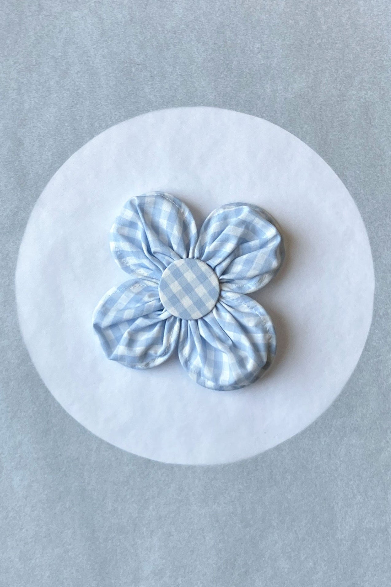 Bloom Brooch, gingham (ø: 12cm)