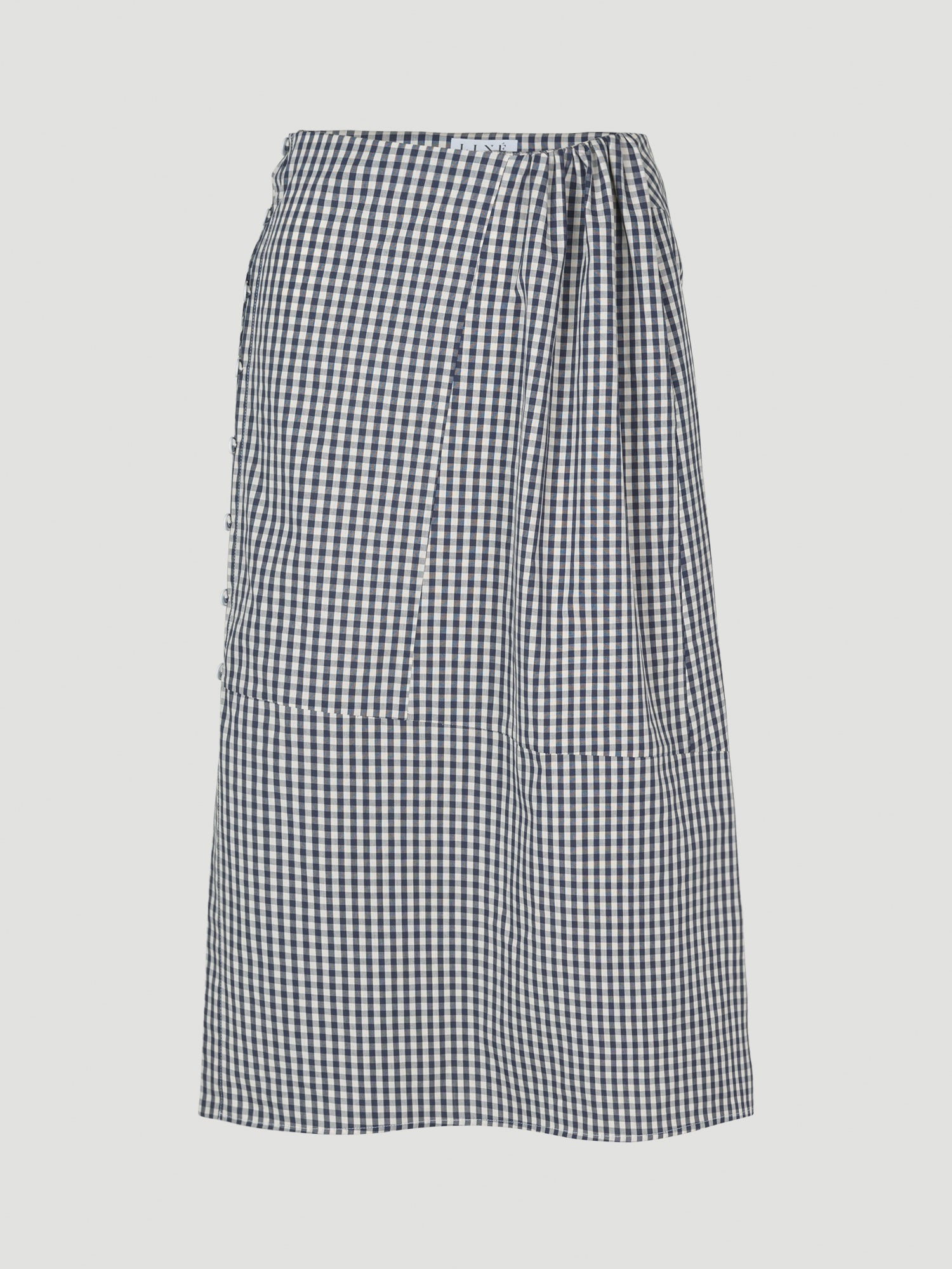 Buttoned Skirt, gingham
