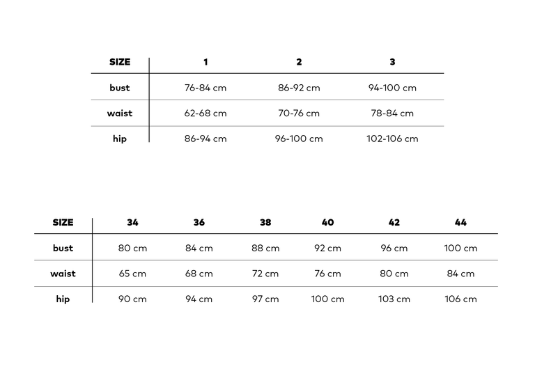 SIZE GUIDE – LINÉ